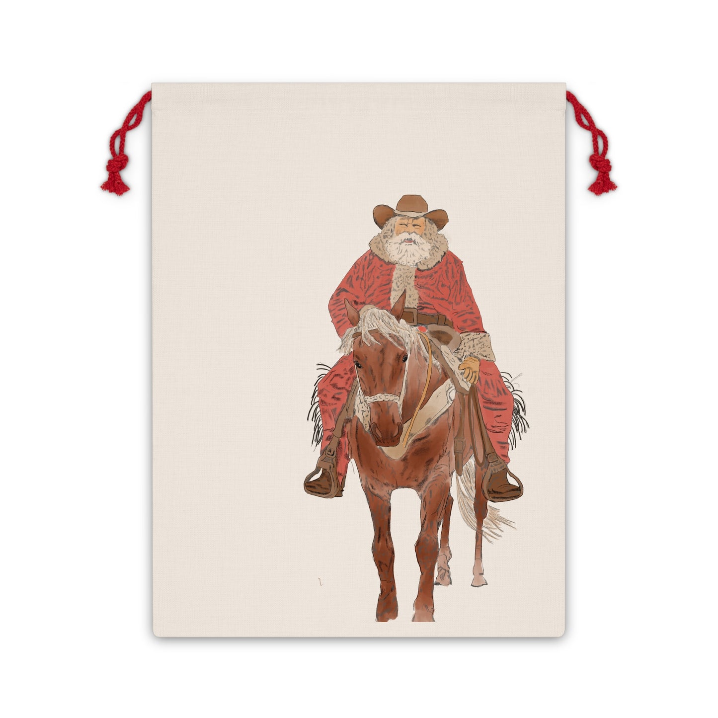Western Santa Gift Bag