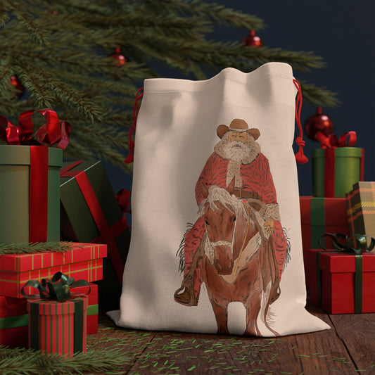 Western Santa Gift Bag