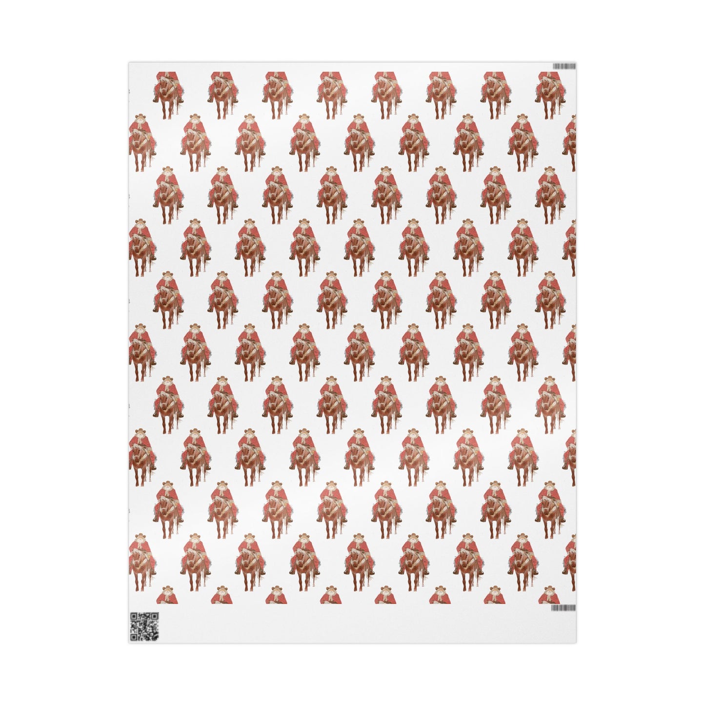 Western Santa Wrapping Paper