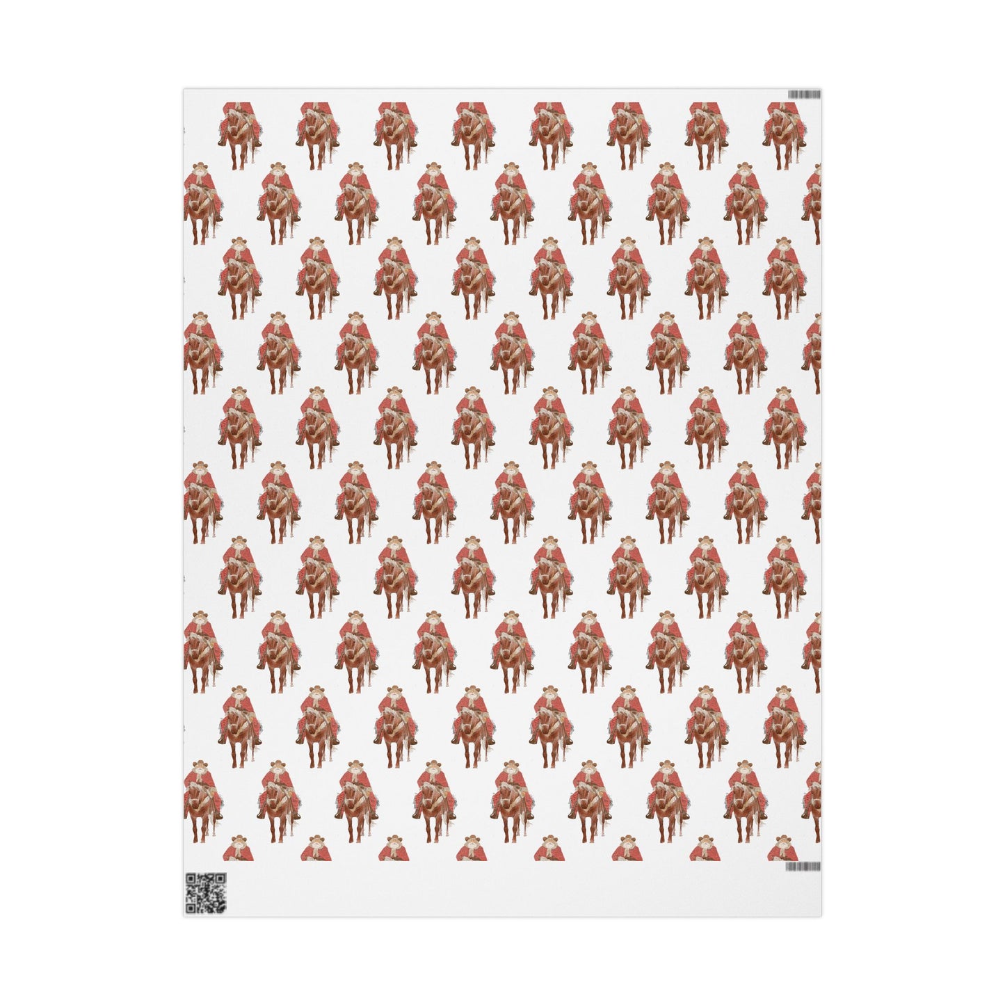 Western Santa Wrapping Paper