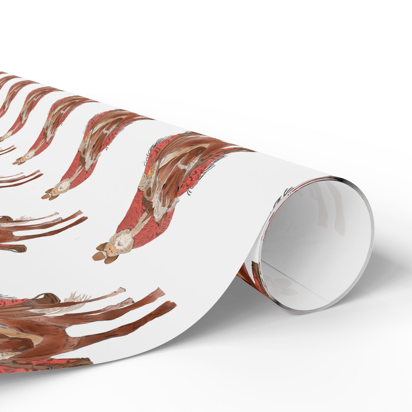 Western Santa Wrapping Paper